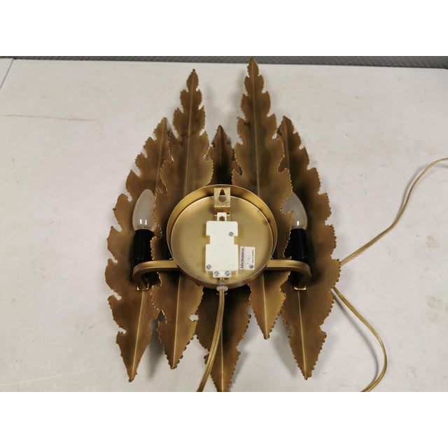 Large Brutalist Brass Wall Lamp by Svend Aage Holm Sørensen for Holm Sørensen & Co., Denmark, 1960s For Sale - Image 10 of 14