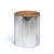 Leon Rosen Leon Rosen for Pace Style Mid Century Pac-Man Chrome Drum Table For Sale - Image 4 of 7