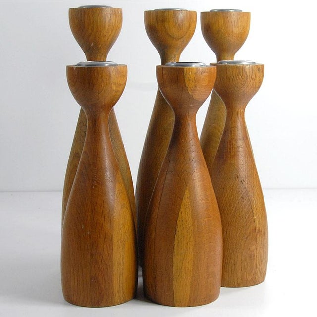 1980s Danish Teak Candleholders from BoConcept, 1980s, Set of 6 For Sale - Image 5 of 18