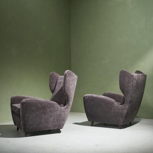 Modern Lounge Chairs by Melchiorre Bega, Italy, 1950s, Set of 2 For Sale - Image 3 of 13