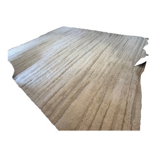 Rh Eli Wool Rug – 12' × 15' Natural | Hand-Knotted New Zealand Wool | Moroccan-Inspired Contemporary Design For Sale