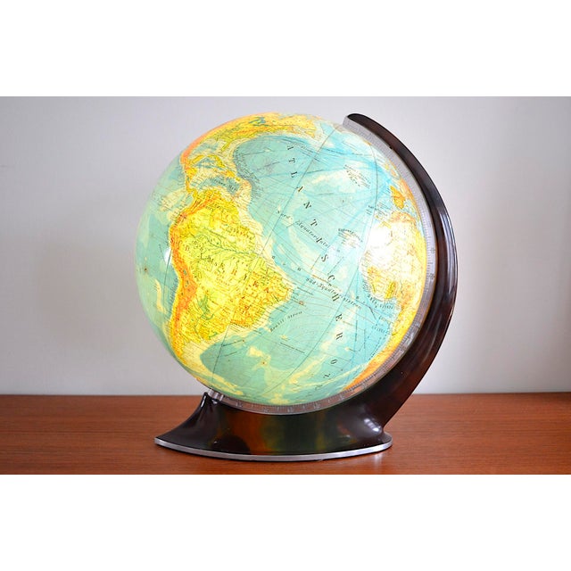 Bauhaus Streamline Globe from C.A. Kochs Publishing House, 1960s For Sale - Image 3 of 18