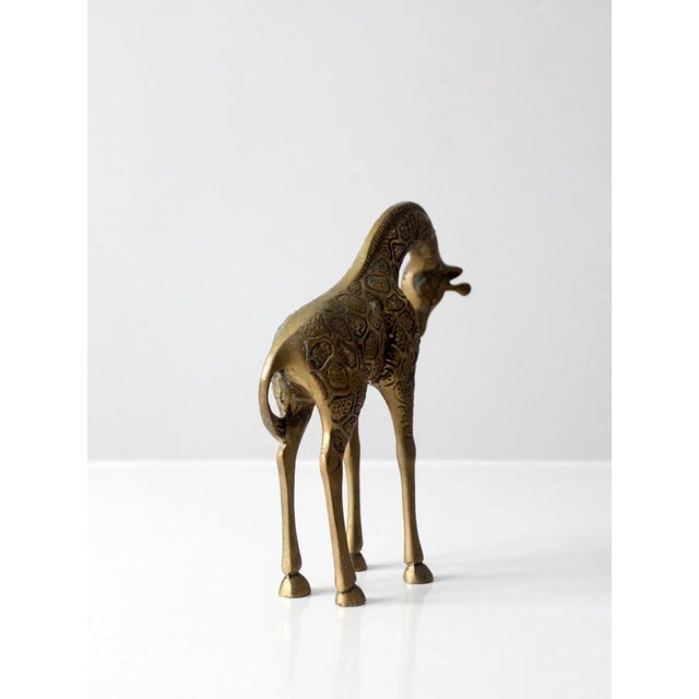 Metal Mid-Century Brass Giraffe For Sale - Image 7 of 12