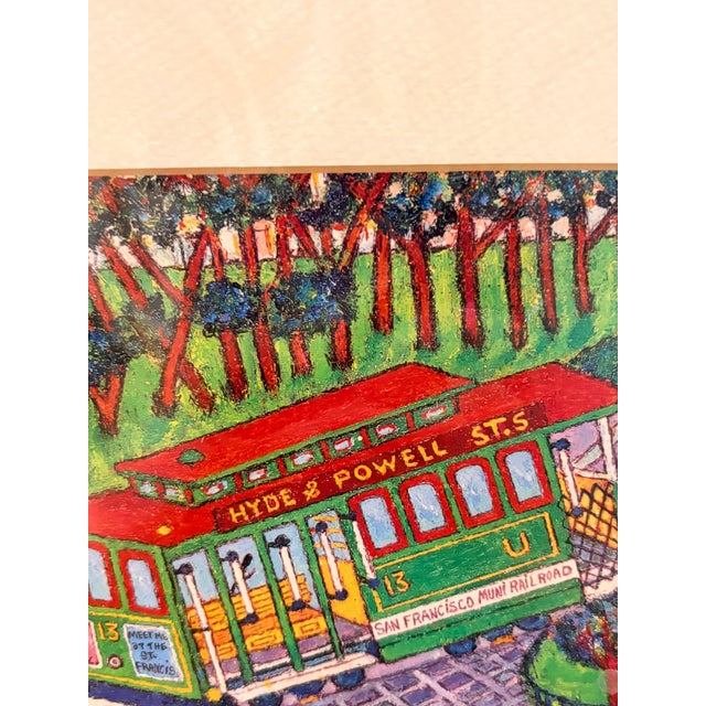 Bring a touch of San Francisco charm to your home with this signed miniature print depicting the iconic Hyde & Powell...