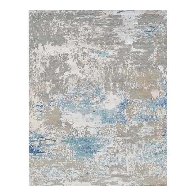 Pasargad Home Modern Cream Area Rug, 9' 1'' X 11'10'' For Sale
