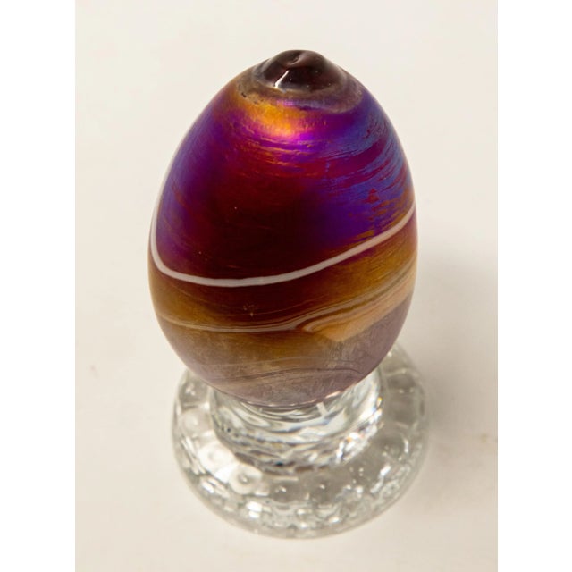 Mid 20th Century Art Glass Eggs- Set of 2 For Sale - Image 11 of 13