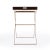 Spritely Home Accent Furniture Emma Cross Legs Tray Table, Multi For Sale - Image 4 of 7