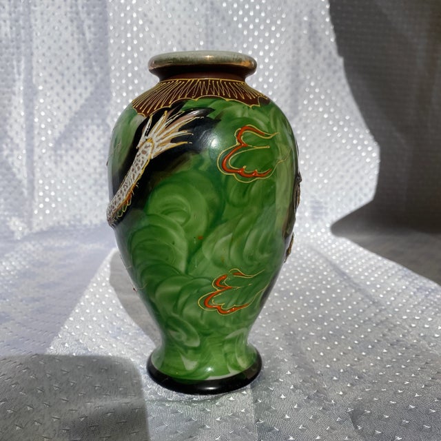 1970s Asian Ceramic Vase For Sale - Image 4 of 6