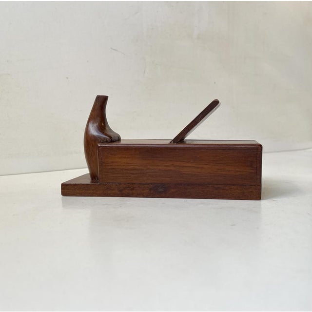 Antique Woodworking Plane Shaped Oak Box, 1890s For Sale - Image 11 of 11