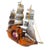 1950s Vintage Wooden Boat Sailing Yankee Clipper Ship Wood Mantel (No Clock) This 1950s Vintage Wooden Boat Sailing Yankee...