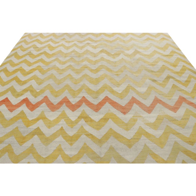 This 10x13 vintage Kilim represents a rare new curation of mid-20th-century Egyptian flatweaves in Rug & Kilim’s...