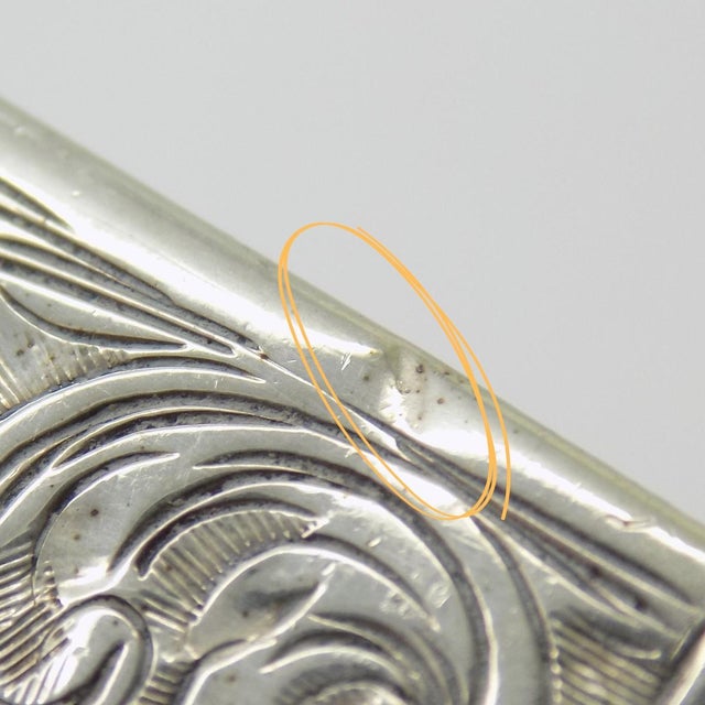 Vintage Italian Silver 800 Chiseled Perfume Bottle with Turquoise Stone Cap, 1970s For Sale - Image 13 of 14