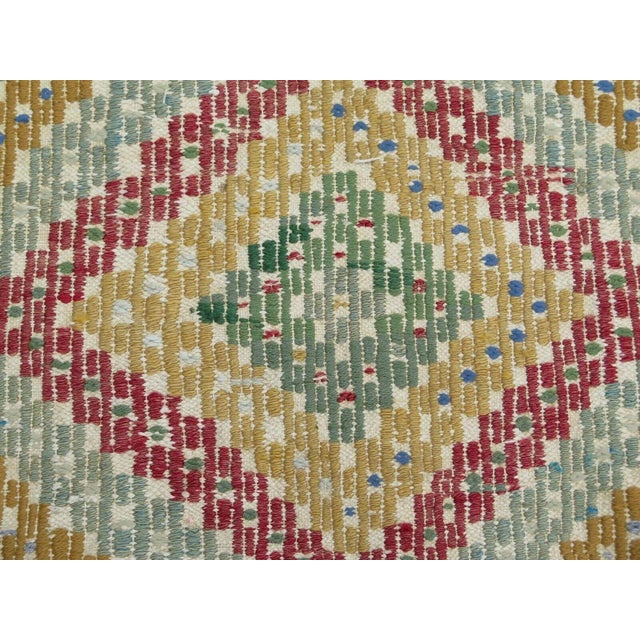Embroidered Kilim Rug - 65" X 105" For Sale In Raleigh - Image 6 of 13