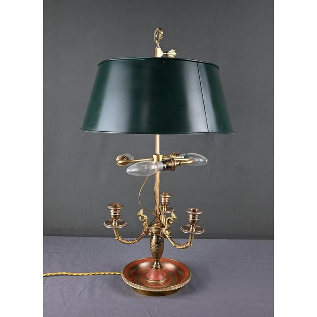 Early 20th Century Restoration Bronze Bouillotte Lamp For Sale - Image 9 of 18