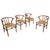 Wishbone Wicker and Oak Armchairs in the style of Hans J. Wegner, Denmark, 1960s, Set of 4 For Sale - Image 13 of 13