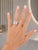 Italian 18k White Gold Diamond Crossover Ring, 3.74 Carats, Size 5.75 For Sale - Image 13 of 13