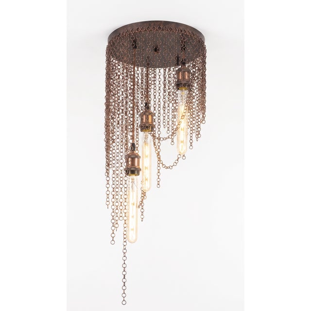 Metal Slavery Pendant Light by Dario Nasuti For Sale - Image 7 of 7