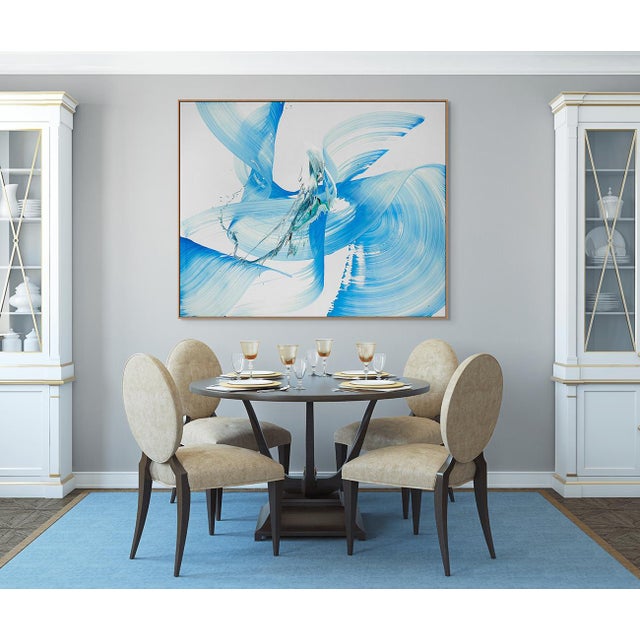 Abstract Contemporary Abstract Acrylic on Canvas Painting "Ray" by Nikolaos Schizas For Sale - Image 3 of 4