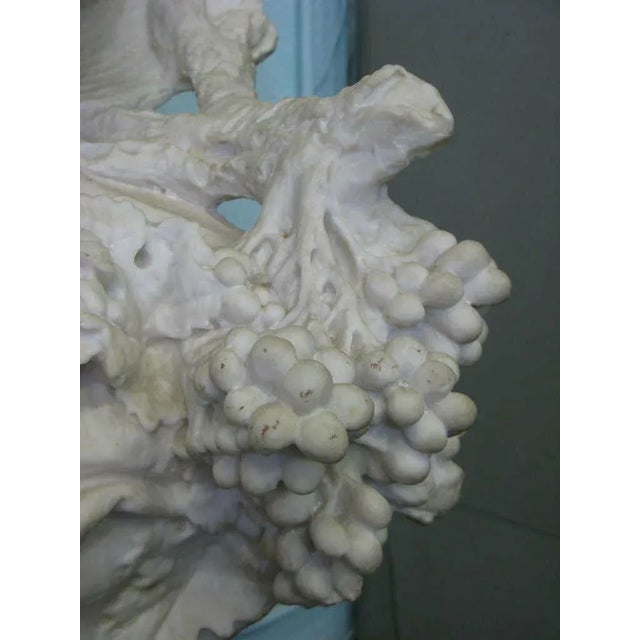 This is a Very Large 30” ht. White Marble Scagliola Bust of “Mona Lisa” with an Engmatic Smile- A Sumptuous Beautiful Lady...