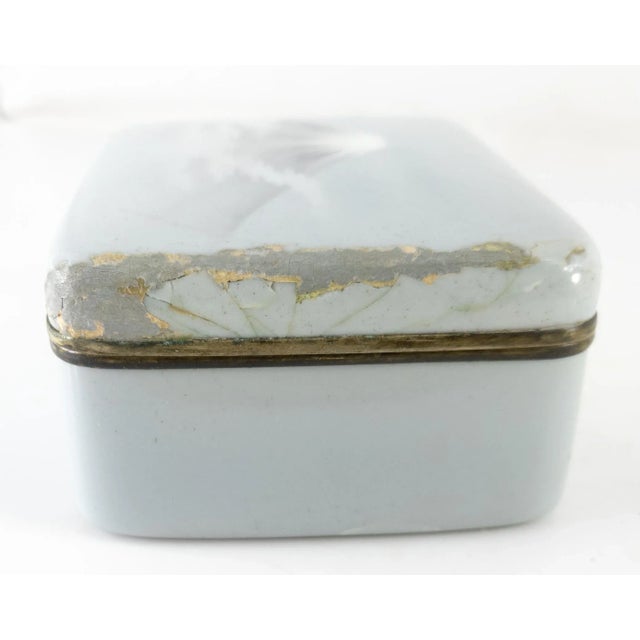 Late 19th Century 19th Century Japanese Wireless Cloisonne Enamel Box With Mt. Fuji by Ando For Sale - Image 5 of 12