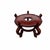 Will hold a pot up to 9.75” diameter. Measures 14” diameter x 8.5” h at the widest points.