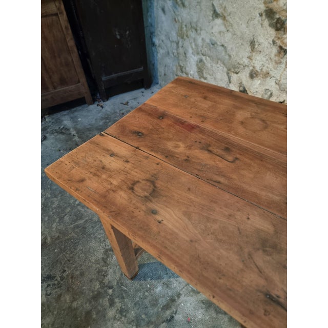 Antique French Cherrywood Worktable or Writing Desk, 19th Century For Sale - Image 12 of 15