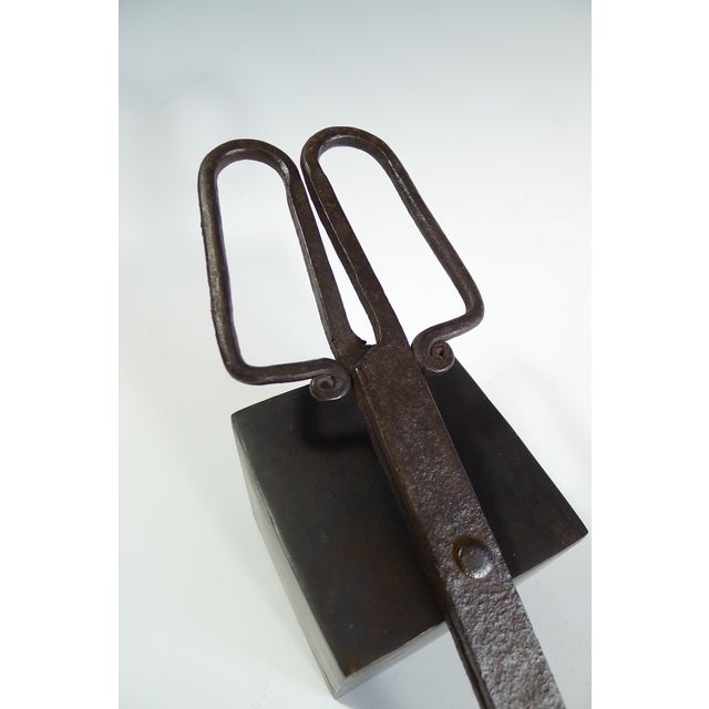 18th Century Antique Wrought Iron Pipe Ember Tongs Chairish