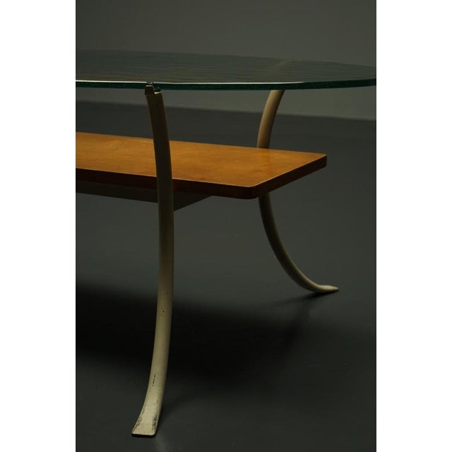 Designer: W.H. Gispen Year: 1936 Firm: Gispen Culembourg Origin: the Netherlands Material: metal, glass, wood. I have...