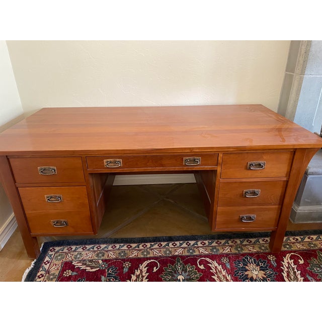 1990s Cherry Stickley Executive Desk Chairish