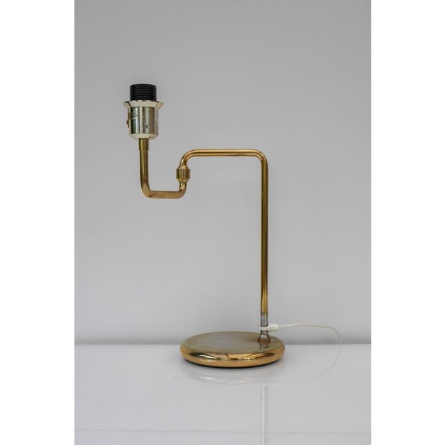 Metal Scandinavian Brass Swing Arm Table Lamp For Sale - Image 7 of 10