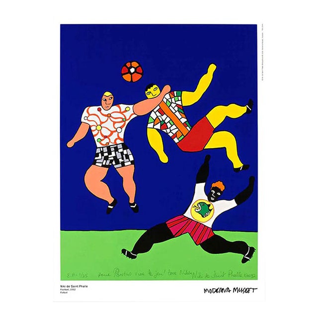 Niki De Saint Phalle Vive Le Football! Official Exhibition Poster For Sale