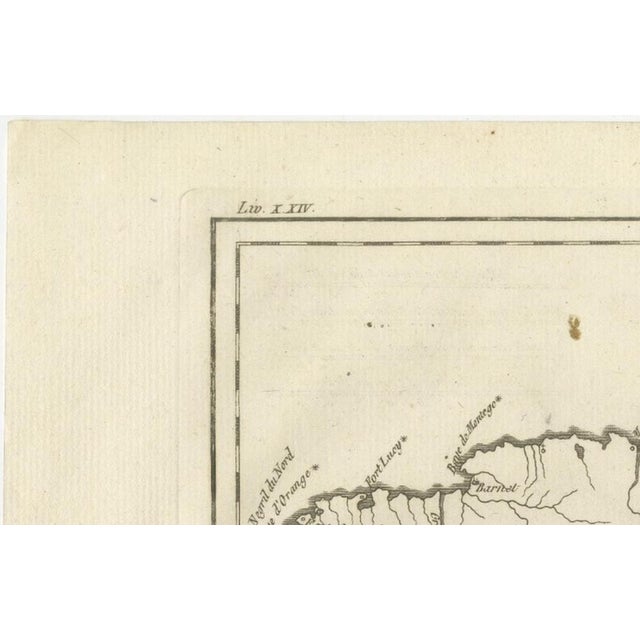 Antique Jamaica Island Map by Rigobert Bonne, 1780s For Sale - Image 3 of 12