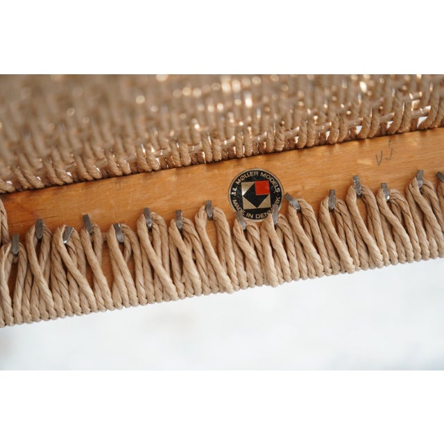 1960s Set of 6 Danish Modern Niels Otto Møller Rosewood Papercord Dining Chairs Models 57 & 77 For Sale - Image 17 of 17