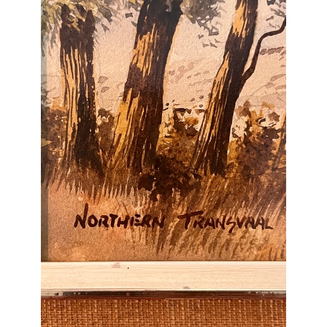 1974 Malcolm Smith Original South African Landscape Paintings - Set of 3 For Sale - Image 11 of 11