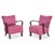 Textile Set of Art Deco Cocktail Chairs in Pink For Sale - Image 7 of 7