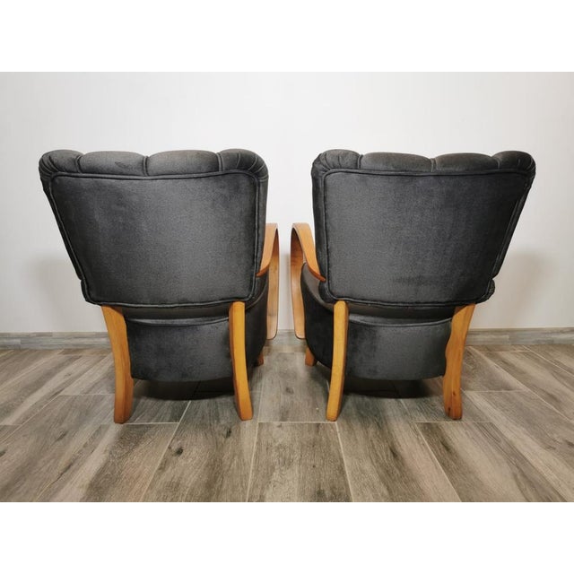 Set of Cocktail Armchairs by Jindřich Halabala, 1950s For Sale - Image 10 of 18