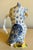 Ceramic Vintage Mid Century Blue & White Hand Painted Ceramic Owl Pitcher For Sale - Image 7 of 11