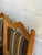 In Style of Henning Kjærnulf Oak Dining Chairs Set of 6 With Striped Upholstery 1970s For Sale - Image 4 of 11