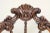 Brown Late 20th Century Vintage Upholstered Carved Hall Chairs—A Pair For Sale - Image 8 of 12
