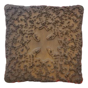 Antique French Wallpaper Printing Block Woodblock Stamp Press