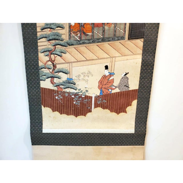 Two Antique Japanese Hanging Scroll Paintings For Sale In Atlanta - Image 6 of 15