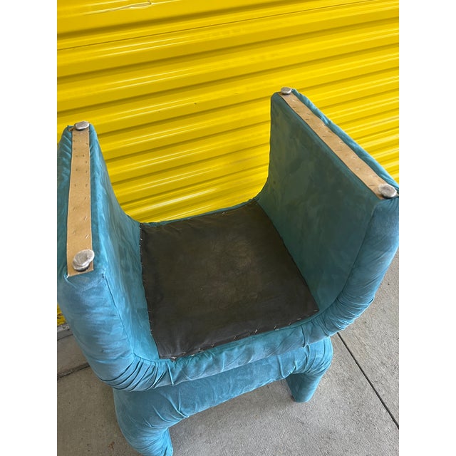 Vintage Post Modern Waterfall Stool For Sale In Milwaukee - Image 6 of 9