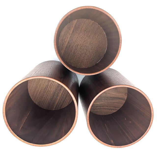Mid 20th Century Teak Wood Canisters, Set of 3 For Sale - Image 11 of 14
