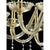 Imperial Gold Curls Murano Glass Venetian Chandelier by Simoeng For Sale - Image 4 of 9