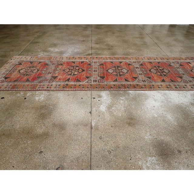 Galerie Shabab Collection Mid-20th Century Turkish Anatolian Long Runner For Sale In New York - Image 6 of 10