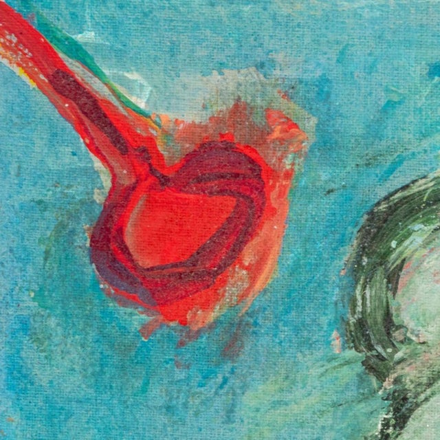 Abstract Elfi Schuselka Abstract Composition Oil on Canvas For Sale - Image 3 of 6