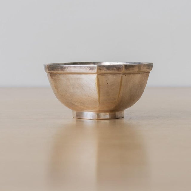 Metal 1930s Petite French Silver Vide Poche For Sale - Image 7 of 11