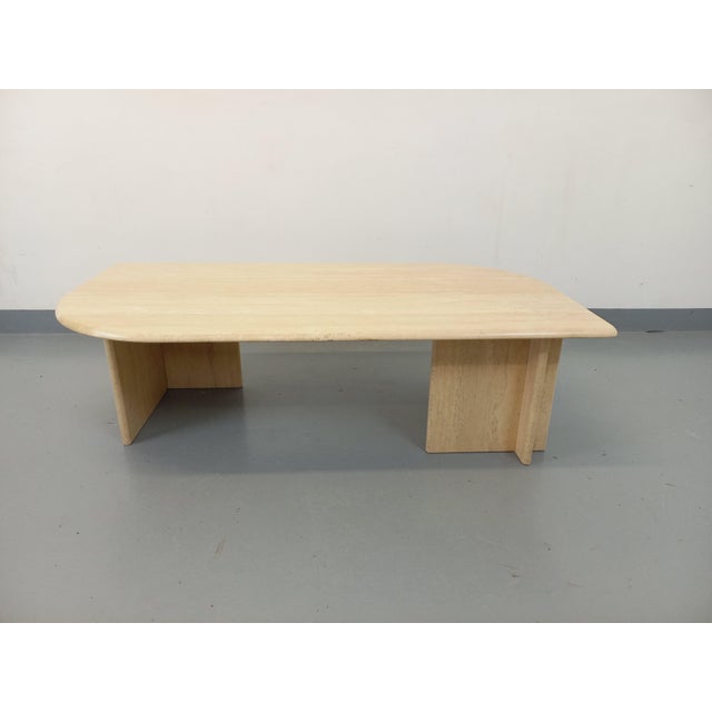 Vintage Rectangular Travertine Coffee Table, 1970s For Sale - Image 11 of 17