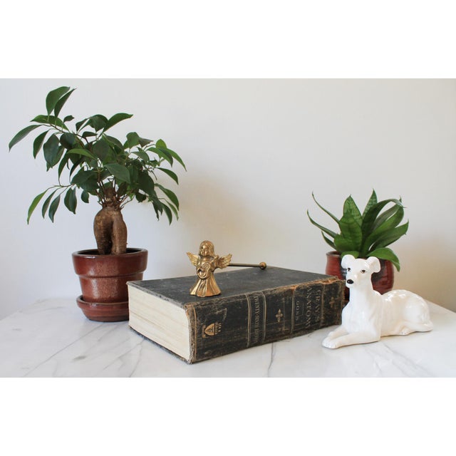 Mid 20th Century Vintage Brass Angel Candle Snuffer For Sale - Image 5 of 8