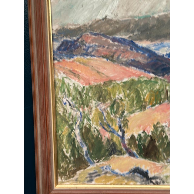 Original swedish oil on hardboard – by john hedman – landscape motif, jämtland – signed & dated 1946 – vintage & framed –...